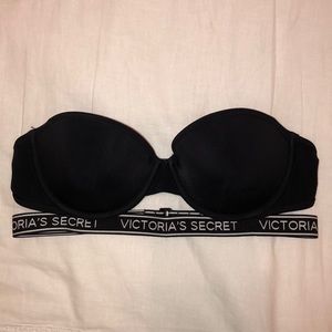 strapless victoria’s secret swim top